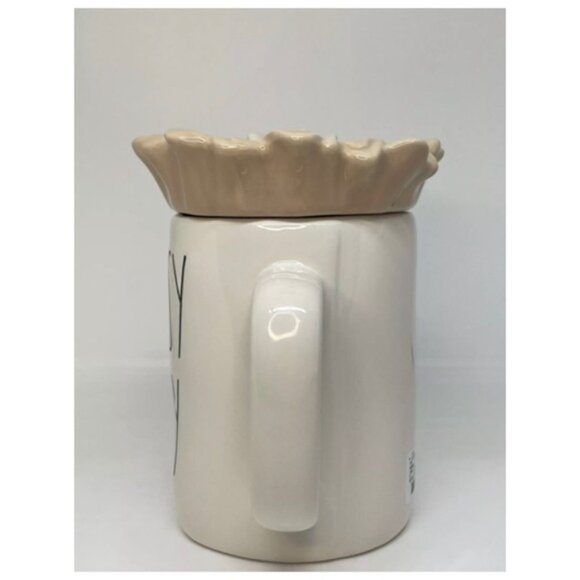 NEW Rae Dunn “OOPSY DAISY" With Daisy Flower Topper Mug 🐝 - Picture 4 of 8